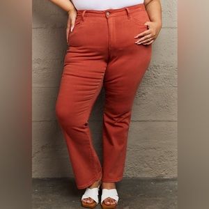 34. Judy Blue Olivia Bootcut Jeans in Red - Orange